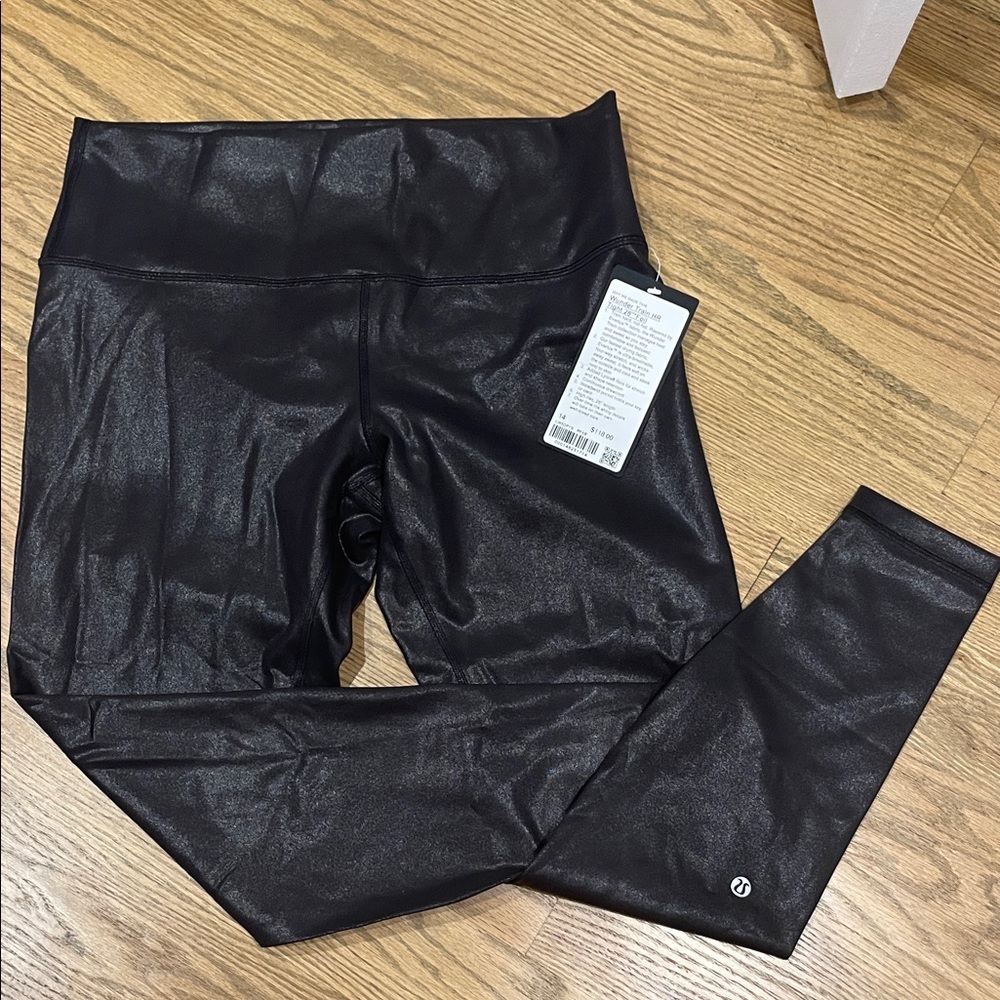 LULULEMON NWT Wunder Train HR Foil Tights 14 leggings 28”